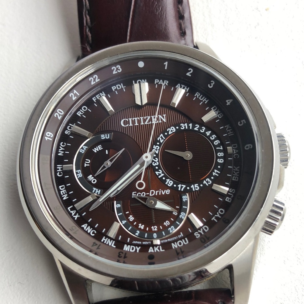 Men’s Citizen Echo Drive Leather Band Watch